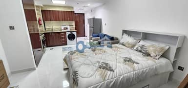 12 Payment - Fully Furnished -Studio - Gas & DEWA included   - Ready to move in