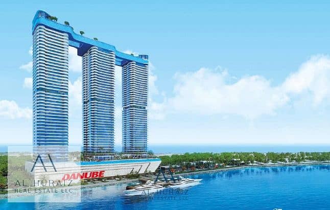 位于迪拜海港城，多瑙河畔海洋之城，海洋公馆2号 1 卧室的公寓 2130000 AED - 8864548