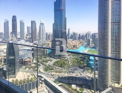 3 Bedroom Apartment for Rent in Downtown Dubai, Dubai - Burj Khalifa view | High floor | Vacant
