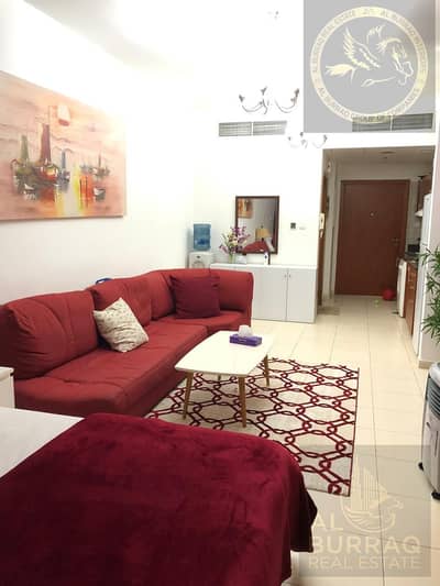 Studio for Rent in Dubai Residence Complex, Dubai - Large Studio With Big Terrace for monthly Rental | No A. C Deposit