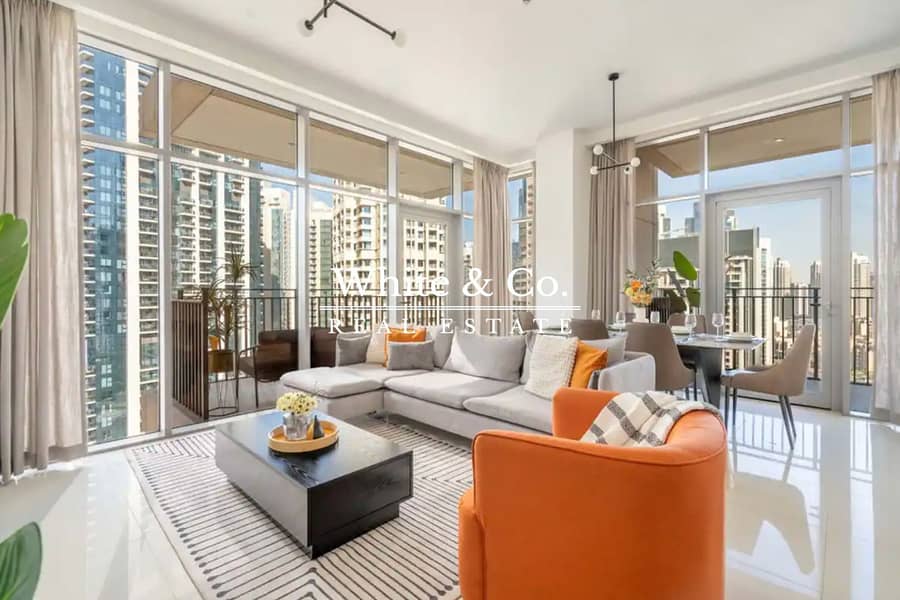 3 Balconies | Boulevard View | Furnished