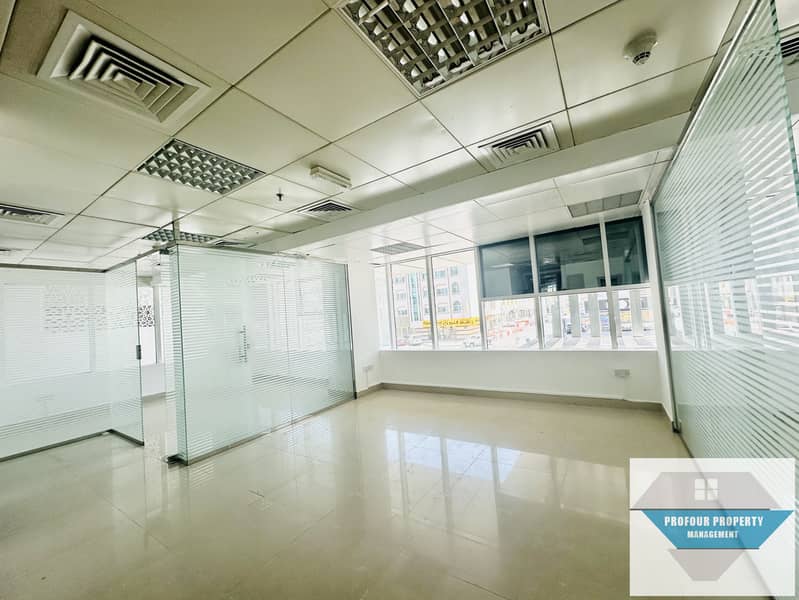 Well-Fitted Office | Chiller Free | Tiles Flooring | Ideal location for Business Activities | Shabiya 11