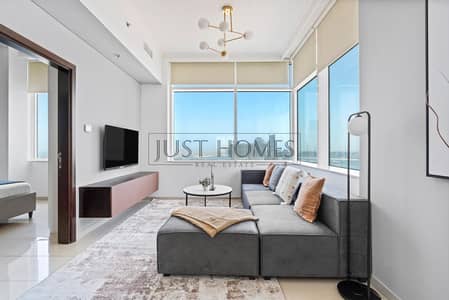 1 Bedroom Flat for Rent in Dubai Marina, Dubai - Fully Furnished | High Floor | Sea View