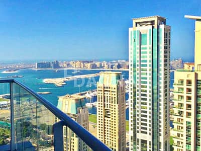 2 Bedroom Apartment for Rent in Dubai Marina, Dubai - Sea and Marina Views I Furnished I Two Bedroom