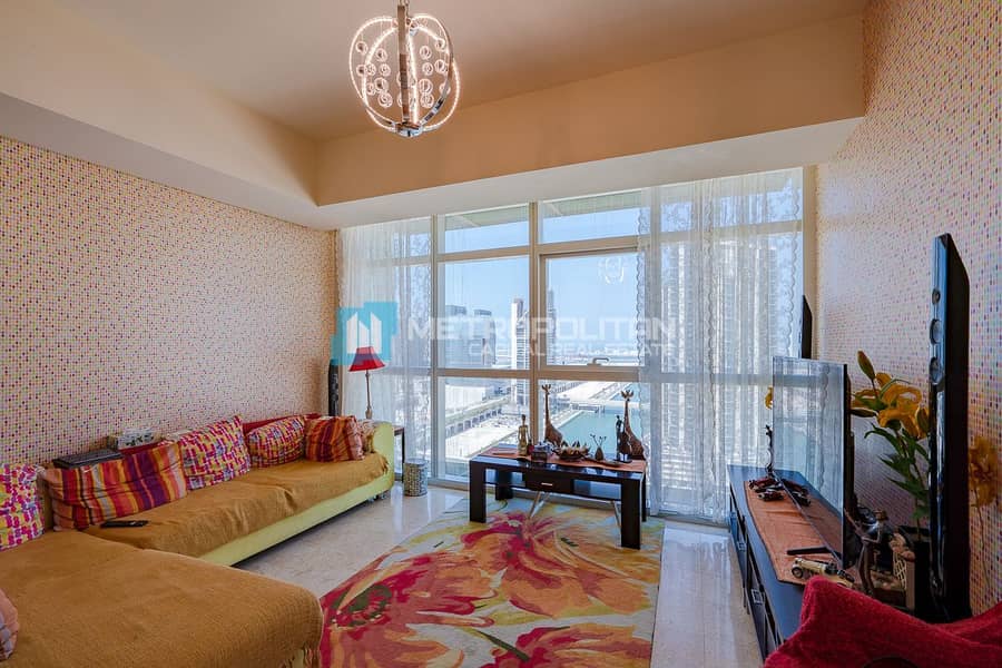 High Floor 2BR|Sea and Canal View|Spacious Layout