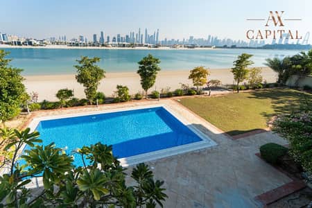 6 Bedroom Villa for Rent in Palm Jumeirah, Dubai - Vacant | Huge Plot | High Number | Skyline view