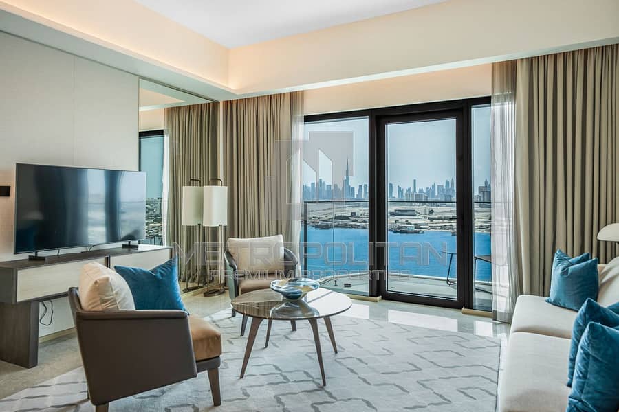 Burj Khalifa View | Furnished | Waterfront living
