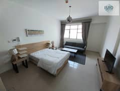Furnished studio brand new community only 38k . 6 cheque