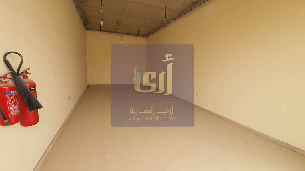 450 /SQFT SHOP FOR RENT WITH 1 WASHROOM AND SPLIT AC  AND WATER GOOD LOCATION IN AL SAJAA AREA