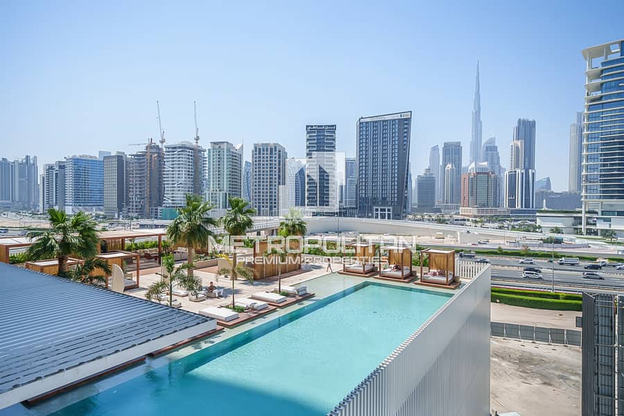 Pool and Burj Khalifa View | Large Layout | View Today