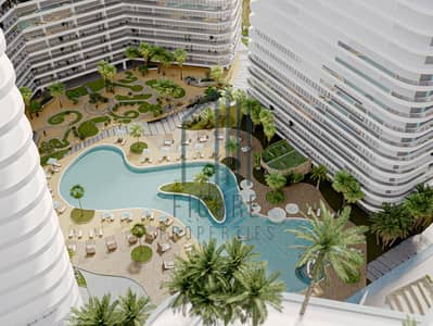 2 Cпальни Апартамент Продажа в Арджан, Дубай - Swimming_Pool_Top_View. jpg
