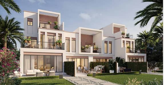 5 Bedroom Townhouse for Sale in DAMAC Lagoons, Dubai - costa front. JPG