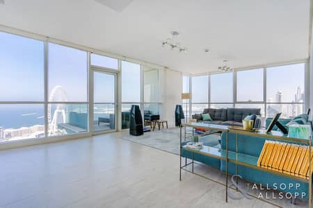 4 Bedroom Apartment for Sale in Jumeirah Beach Residence (JBR), Dubai - Upgraded | Panoramic Sea Views | 4 Bedroom