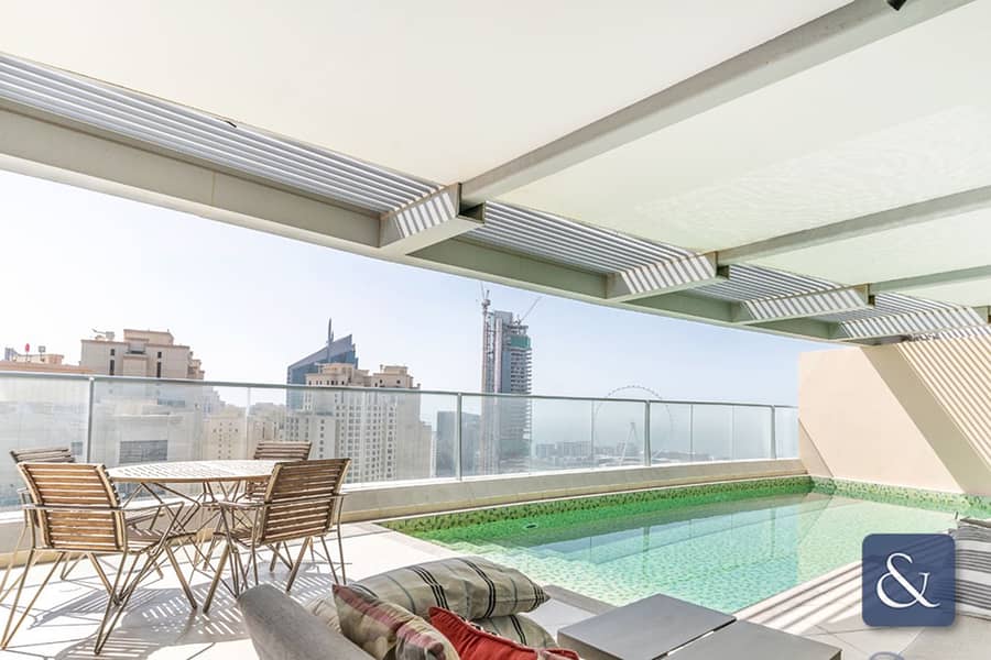 位于迪拜码头，三叉戟豪华公寓 4 卧室的顶楼公寓 24000000 AED - 8873337