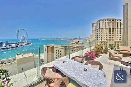 2 Bedroom Apartment for Sale in Jumeirah Beach Residence (JBR), Dubai - Exclusive | Rare Terrace | Full Sea View