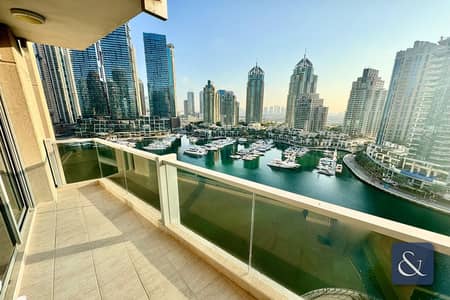 3 Bedroom Flat for Sale in Dubai Marina, Dubai - Full Marina View | VACANT | Three Bedrooms + Maids