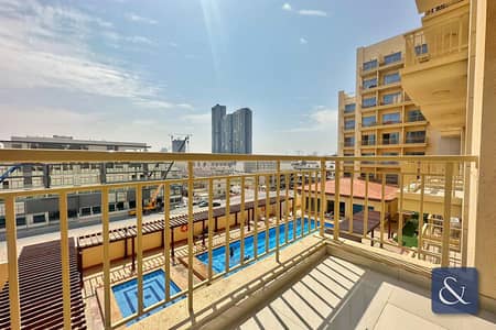 1 Bedroom Flat for Rent in Jumeirah Village Circle (JVC), Dubai - 1 Bed Apartment | Two Balconies | Pool View