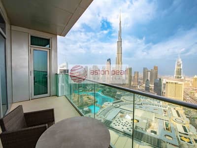 3 Bedroom Hotel Apartment for Rent in Downtown Dubai, Dubai - Burj Khalifa View|All Bills Included|Ready to Move