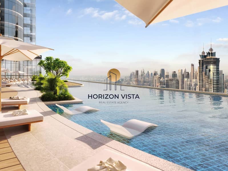 Tranquil infinity pools -  Dubai skyline View - Premium finishes