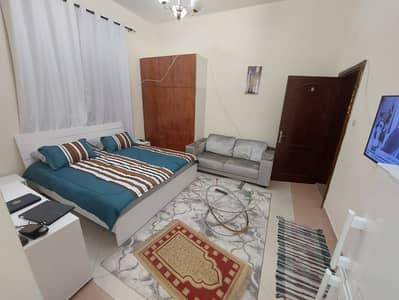 Studio for Rent in Khalifa City, Abu Dhabi - For rent a furnished studio, first inhabitant, in Khalifa City, A, excellent location, monthly