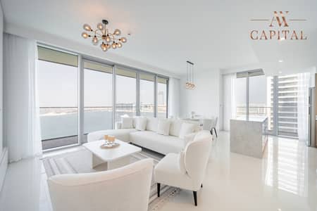 3 Bedroom Flat for Rent in Dubai Harbour, Dubai - Spectacular Corner Palm View | Vacant | High Floor