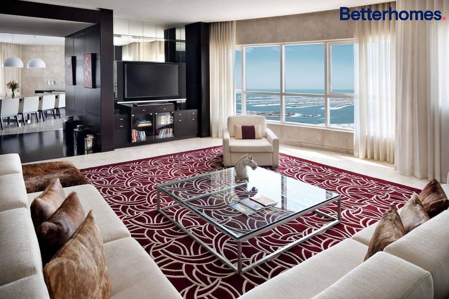 位于迪拜码头，迪拜海港万豪套房酒店 3 卧室的顶楼公寓 570000 AED - 8880395