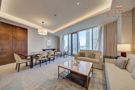 2 Bedroom Apartment for Rent in Downtown Dubai, Dubai - Vacant | Burj Khalifa View | Serviced | Furnished