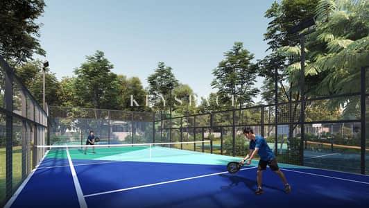 5 Bedroom Villa for Sale in Tilal City, Sharjah - 220526_Padel-Tennis-court. jpg