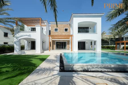 6 Bedroom Villa for Sale in Jumeirah Golf Estates, Dubai - Custom Villa | Stunning Lake View | Huge Plot