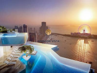 2 Bedroom Flat for Sale in Dubai Marina, Dubai - Dubai eye view - waterfront - Private beach