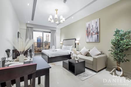 Studio for Rent in Downtown Dubai, Dubai - Daniels Serene Studio Apartment in Elite Downtown Dubai