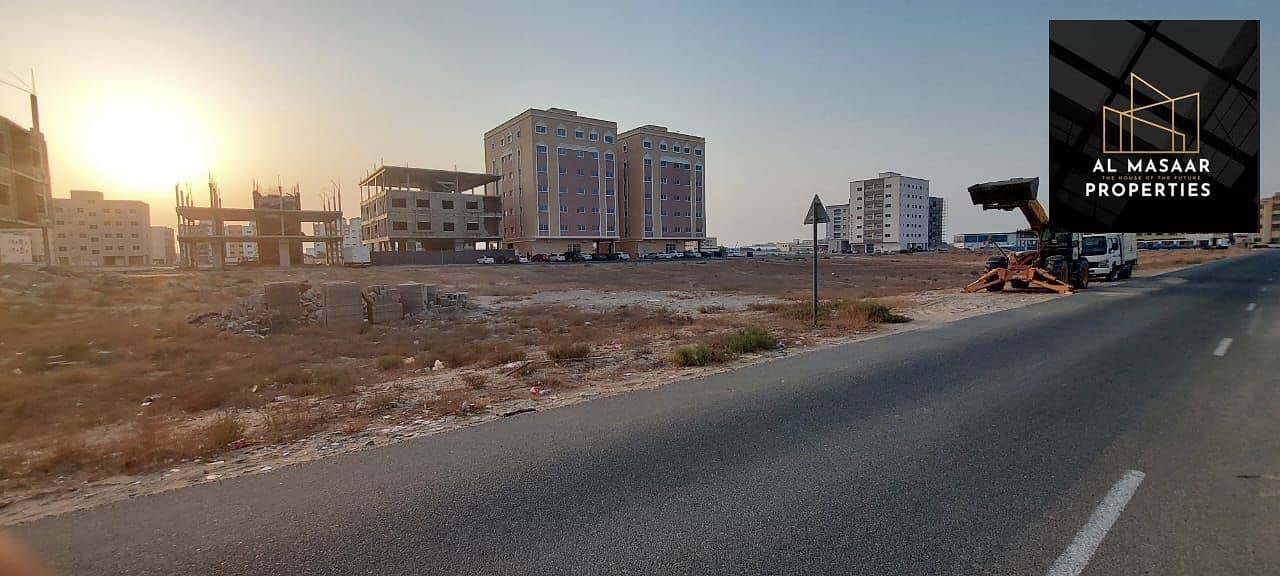 Freehold for life, commercial, residential land, Al Jurf 16, Industrial City 3, an area of ​​6,700 feet, with a snapshot price of 950dirhams