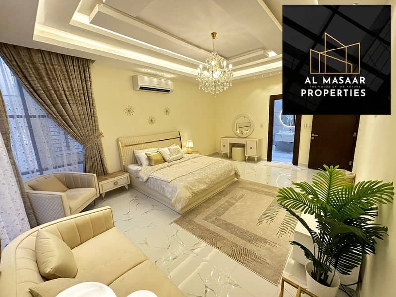 Seize the opportunity and own one of the most beautiful villas in Ajman, with an elegant design and luxurious finishes, and without a down payment.