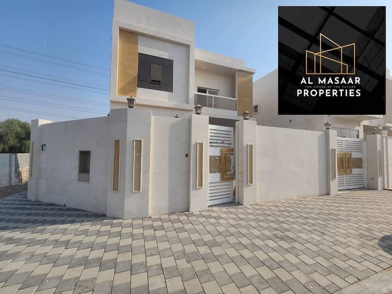 For sale, a European design villa in a prime location, steps away from Sheikh Mohammed bin Zayed Street, at a snapshot price and the highest decoratio