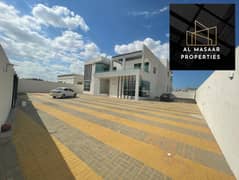 New large villa for rent (hall, 5 bedrooms, maid's room, 6 bathrooms) in Al Yasmeen, Ajman Your Choice Real Estate is pleased to offer you this wonder