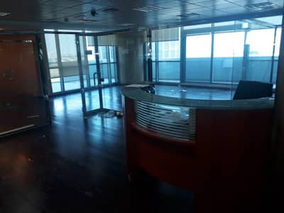 Fitted Partition Office in Indigo Icon JLT. . Fitted Partition Office in Indigo Icon JLT. .