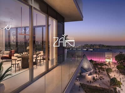 فلیٹ 2 غرفة نوم للبيع في جزيرة السعديات، أبوظبي - UA_AldarManaratResidence_CGI08_Balcony-Marketing_07_12K-min. jpg