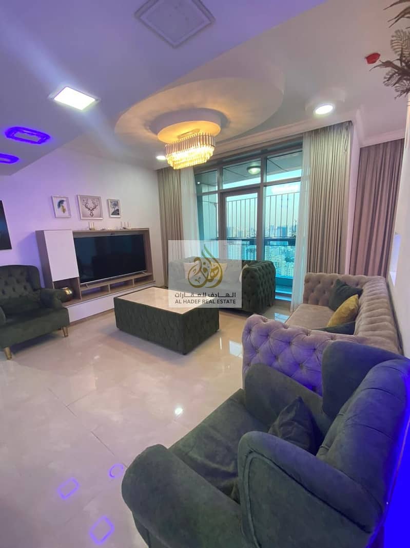 Two rooms and a monthly hall in Ajman Corniche