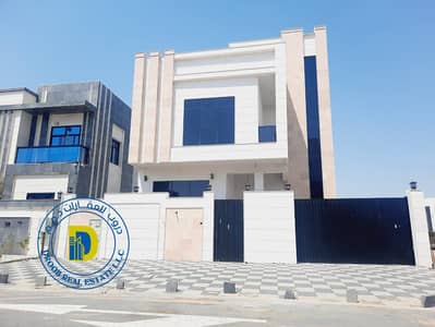 Exclusive modern 6-room villa with roof in Al Yasmine area, Ajman, freehold for all nationalities, bank financing, price includes registration fees