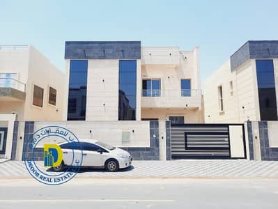 A large 5-room villa in the Yasmine area, Ajman, modern modern finishing, freehold for all nationalities, 100% bank financing