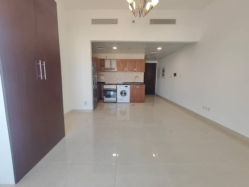 1 YEAR Old  Building Studio Available With Kitchen Appliances and With All Facilities in just 44k