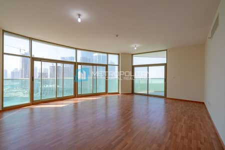 3 Bedroom Flat for Rent in Al Reem Island, Abu Dhabi - Captivating Sea View | Huge 3BR+M | Ready To Move