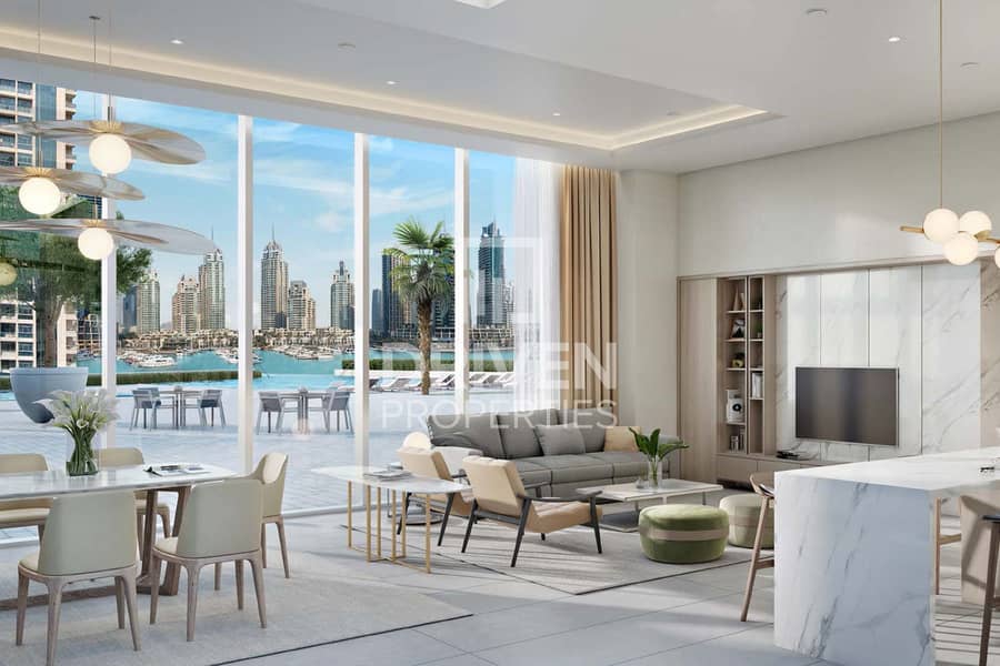 位于迪拜码头，LIV 滨海大厦 4 卧室的顶楼公寓 27500000 AED - 8889950