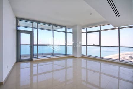 شقة 2 غرفة نوم للايجار في جزيرة الريم، أبوظبي - 2-bedroom-apartment-al-reem-island-shams-abu-dhabi-sea-view-tower-living area. JPG