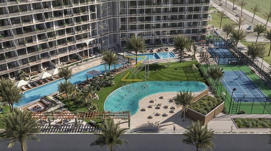 1 Bedroom Apartment for Sale in Wasl Gate, Dubai - Render_HammockPark_Exterior_Aerial. jpg