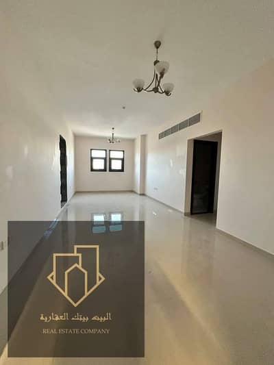 For people with fine taste, for annual rent in Ajman, Mowaihat area, an apartment available with 4 master bedrooms and a hall with a large kitchen wit