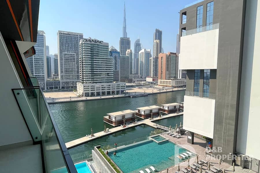Canal and Burj View | Smart Home | Furnished