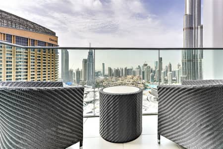 2 Bedroom Apartment for Rent in Downtown Dubai, Dubai - Burj Khalifa view | Mid Floor | Exclusive