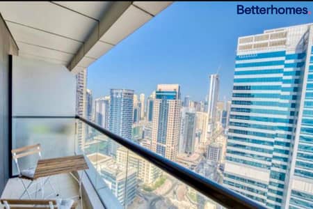 1 Bedroom Flat for Rent in Dubai Marina, Dubai - Furnished | Partial Marina View | High Floor