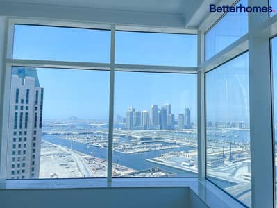 1 Bedroom Apartment for Rent in Dubai Marina, Dubai - Palm View | High Floor | Balcony with Marina View